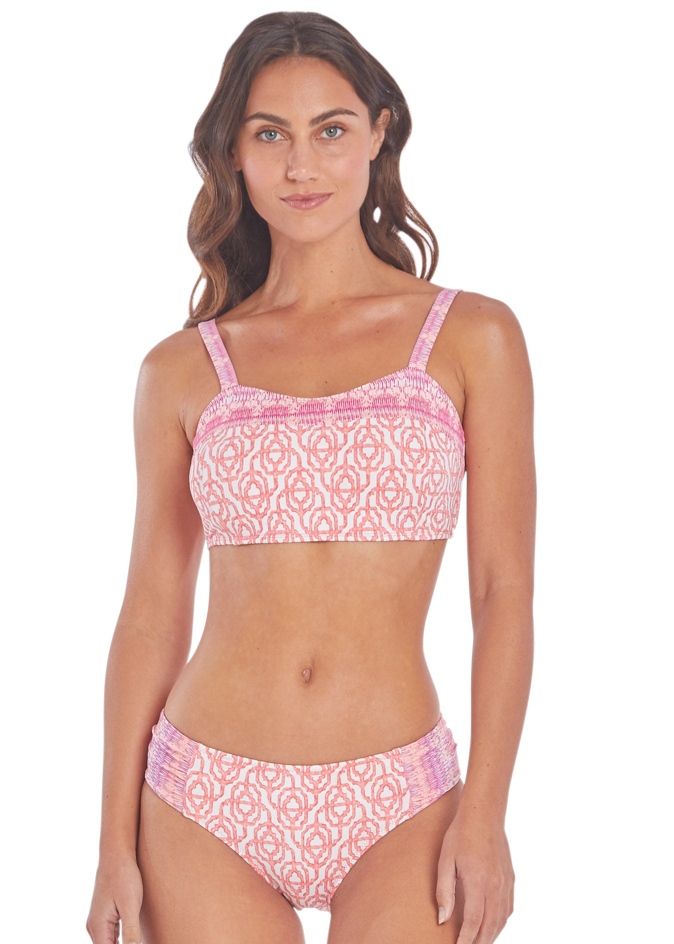 Woman wearing Napa Bikini Top and Napa Bikini Bottom