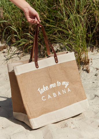 Take Me To My Cabana Beach Bag
