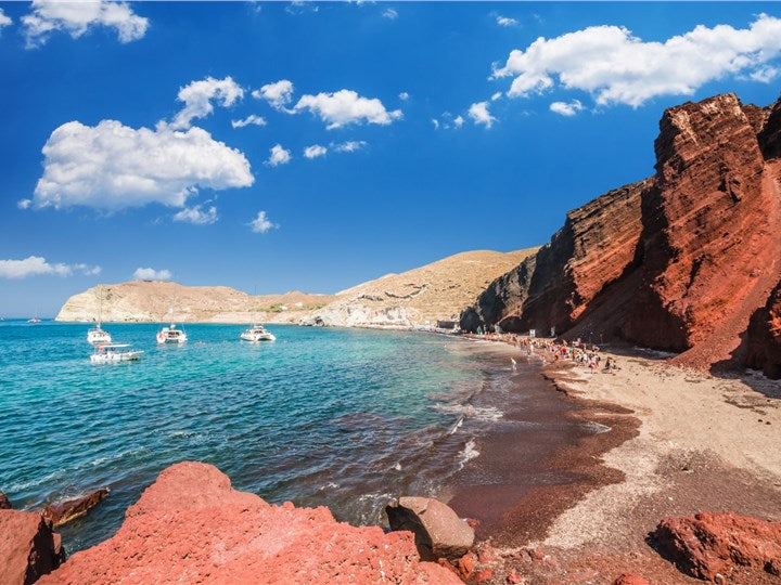 The Red Beach in Santorini