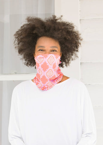 Coral Geo Cabana Cover