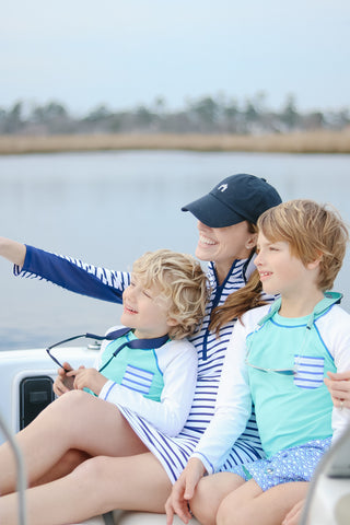 @beyondfitmom in sun protective clothing from Cabana Life