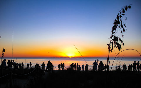Sunset on Sanibel at the Mucky Duck